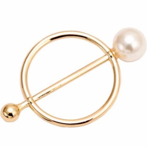 (3PCS $18) Simple classic round pearls Scarf ring. - Picture 3 of 13